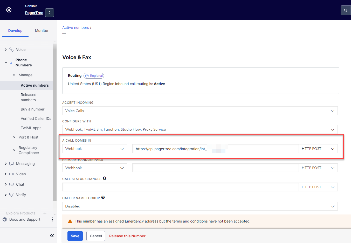 Twilio Configure